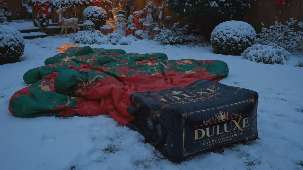 Vidéo de démonstration du gonflage automatique du sapin de Noël gonflable géant DULUXE